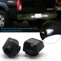 Lot de 2 feux de plaque d'immatriculation LED, ensemble de remplacement pour Nissan Frontier Titan Armada Xterra Suzuki Equator