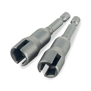 Open End Socket Wrench 4mm 4.2mm Slotted Hex Drive 1/4 In Industrial Grade High Carbon Steel <b>Sandblasted</b> Surface - Product Image 4