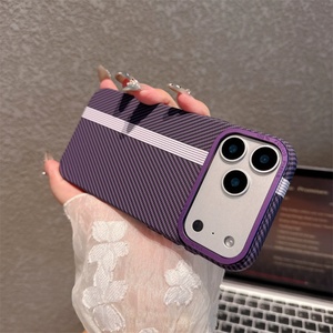 เคสโทรศัพท์มือถือเนื้อคาร์บอนไฟเบอร์ลายฝ้าสำหรับ iPhone 11 12 13 14 15 16 17 Pro เคสมือถือ17Air กันตกดีไซน์ใหม่ - Product Image 4