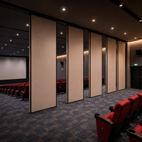 Cloison mobile insonorisée ultra performante STC 56 dB pour studio d'enregistrement professionnel et cinéma