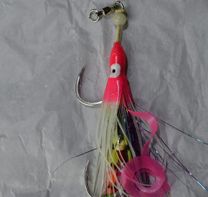 Mới OEM dòng mực Hỗ trợ móc 1/0 5/0 hỗn hợp màu Mylar phản xạ Bionic bạch tuộc mực váy đôi giàn Hỗ trợ móc - Product Image 6