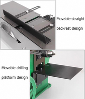 Combiner Benchtop Wood Rabot Jointer Scie circulaire Ensemble Machine à bois Coupe de bois
