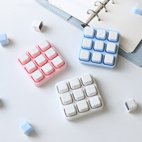 Kawaii Stationery – Tampons encreurs personnalisés 9-en-1 en plastique avec coffret pour agenda et scrapbooking