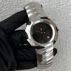 Nuovo Orologio da <span class=keywords><strong>Uomo</strong></span> al Quarzo Satinato dal Design Fantastico Y2K, a Forma di Lama Speciale, Creativo e di Personalità Retrò - Product Image 5