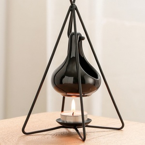 <span class=keywords><strong>Lampe</strong></span> <span class=keywords><strong>chauffante</strong></span> créative noire pour aromathérapie, diffuseur d'huiles essentielles, <span class=keywords><strong>lampe</strong></span> à cire fondante pour la maison - Product Image 2