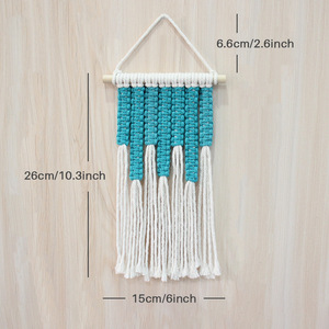 Kit de tissage DIY fait main, style bohème transfrontalier, <span class=keywords><strong>tapisserie</strong></span> tressée colorée, décoration murale créative pour la maison, fibre de polyester - Product Image 3