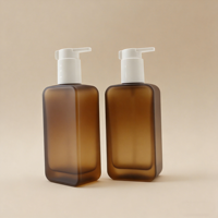Flacon pompe en verre de luxe à fond épais carré de 150 ml pour soins de la peau, lotion corporelle, nettoyant visage, huile, avec clip de sécurité