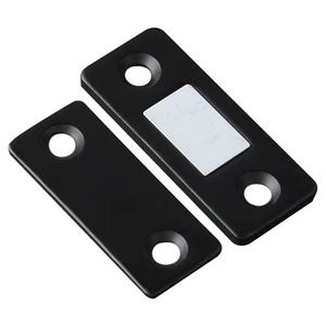 Loquet de porte magnétique ultra fin sans perçage pour porte coulissante, armoire, placard, en acier inoxydable brossé, design minimaliste - Product Image 2