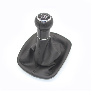 Volkswagen Passat B5 Gear <b>Shift</b> <b>Knob</b> Leather 5 Speed 6 Speed Black Car Accessory - Product Image 2