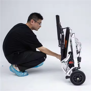 Silla de ruedas eléctrica plegable para baño, ducha económica para bebés, ligera para parálisis cerebral, silla de ruedas para niños - Product Image 3