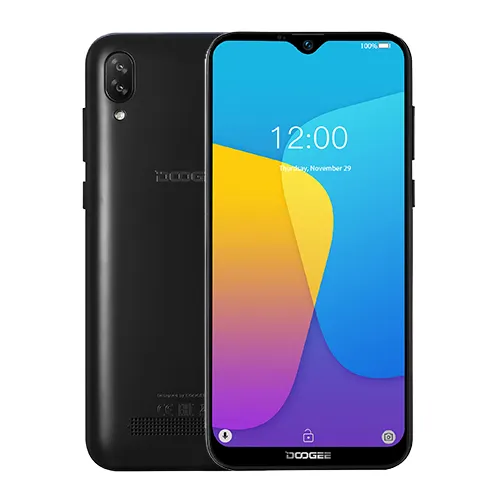 Doogee X90 6.1 Inch Android 8.1 Cellphone WCDMA Quad Core MT6580A Smartphone 5MP+8MP Face Unlocked Mobile phone 3400mAh 16GB ROM