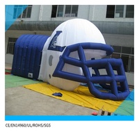 Vente directe d'usine Tunnel de football gonflable géant Casque Événement sportif Dôme Tente Bulldog Tunnel de football gonflable Eagle