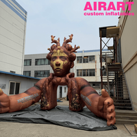 Arche gonflable géante Déesse de la Forêt, tunnel gonflable personnalisé avec impression Femme Esprit Arbre, accessoire d'entrée pour festival de musique