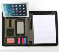 Organizador de documentos A4 con logotipo personalizado y cremallera, carpeta de archivos, Notebook, regalo de oficina y negocios