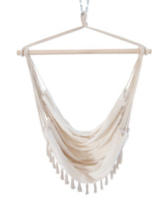 <span class=keywords><strong>Hamaca</strong></span> de algodón de macramé para niños y bebés, columpio con <span class=keywords><strong>dos</strong></span> cojines suaves, columpio colgante para patio y exterior - Product Image 4