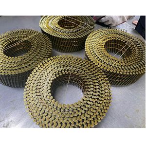 Clous de bardage en bobine de 50 mm, galvanisés à chaud, à tige torsadée, tête ronde pleine de 2,3 cm, pour travaux de construction extérieure - Product Image 1