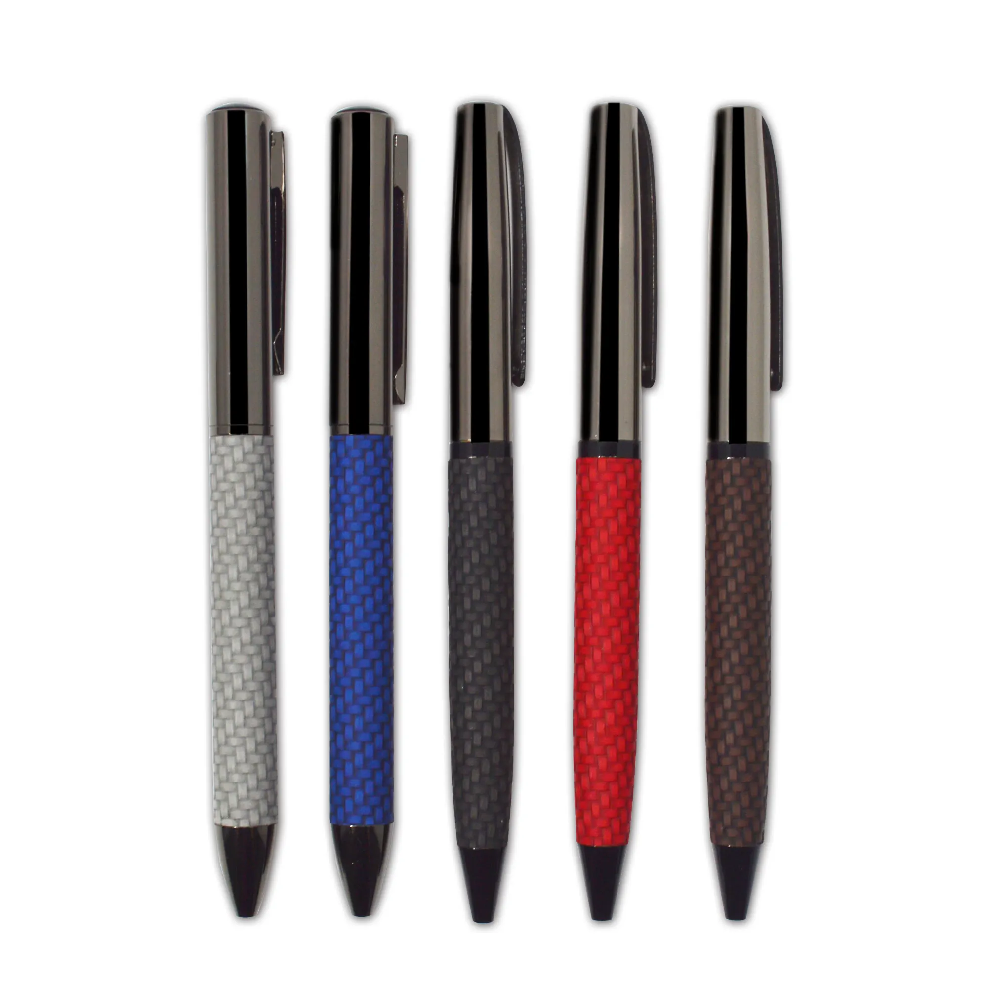 Promotional Product High Quality Hotel Luxury Rubber Coated Pens PU Leather Metal roller Pen