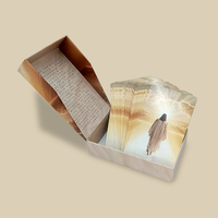 Cartes de tarot oracle à bord en feuille d'or imprimées sur mesure Messages inspirants pour l'orientation spirituelle de la famille en papier durable