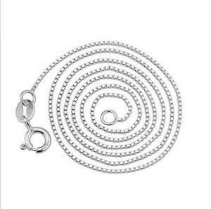0.7mm 0.8mm 1.0mm Thickness Gold Plated Rose Gold Plated Basic 925 Sterling <strong>Silver</strong> <strong>Chain</strong> <strong>Box</strong> <strong>Chain</strong> - Product Image 2