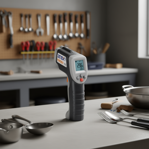 Termómetro infrarrojo Zetexi Km061, sensor de temperatura digital sin contacto para uso industrial y doméstico - Product Image 3