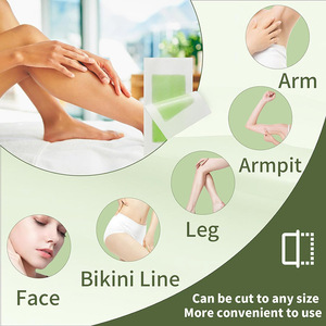 Commercio all'ingrosso 4.5x9cm Private Label <span class=keywords><strong>strisce</strong></span> di cera a freddo pronto per l'uso del corpo <span class=keywords><strong>viso</strong></span> carta depilatoria per la depilazione per tutti i tipi di pelle - Product Image 3