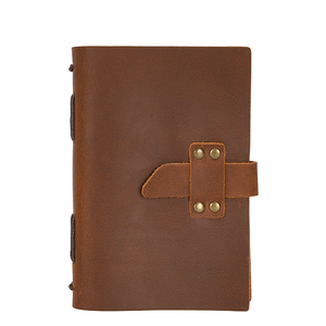 Cổ Điển Du Khách Da Chính Hãng Máy Tính Xách Tay Bao Gồm Handmade B6/A4 Da Thật Tạp Chí Bìa Cứng Thư Mục Với Biểu Tượng Tùy Chỉnh Quà Tặng - Product Image 2