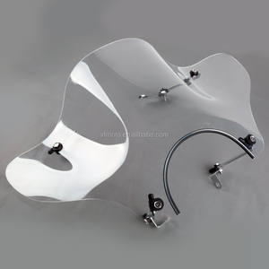 Pare-brise TCMT XF110601 7/8\" pour <span class=keywords><strong>Kawasaki</strong></span> Vulcan VN500 <span class=keywords><strong>750</strong></span> 800 900 1500 1600 <span class=keywords><strong>2000</strong></span> - Product Image 1