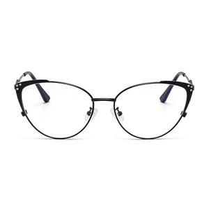 Wholesale Neutral Anti Blue Light <strong>Reading</strong> <strong>Glasses</strong> With <strong>Fashionable</strong> And Trendy Design, Cat Eyes For Daily Wear - Product Image 1
