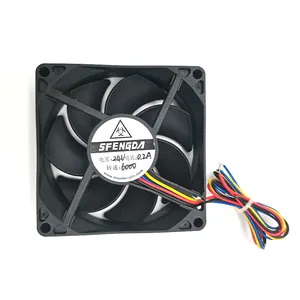 Bán buôn DC không chổi than trục quạt làm mát 12 V 80mm 8025 80x80x20mm 12 Volt Fan tốc độ cao