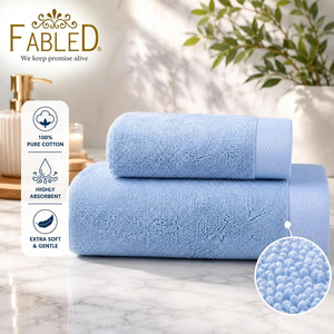 Juego de Toallas de Baño Fabled Cotton de 600 GSM (Paquete de 6) - Product Image 5