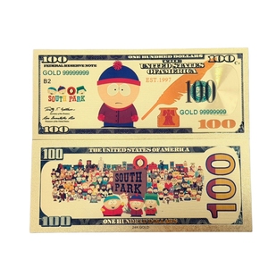 4 Model Uang Kertas Emas 24K Anime South Park Amerika untuk Koleksi - Product Image 4
