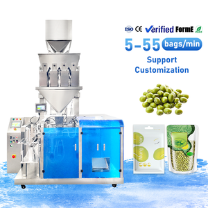 Máquina Automática de Envasado de Alta Precisión con Múltiples Cabezales de Pesaje para Frijoles Mung, Cacahuetes y Alimentos en Bolsas Doypack - Product Image 1
