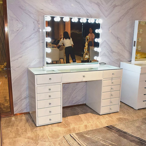 Bàn trang điểm gỗ kiểu vintage hiện đại giá rẻ có gương - Product Image 4