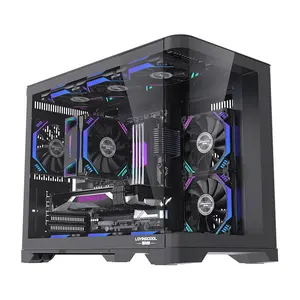 Gabinete de PC Lovingcool 2025 Full Tower ATX MATX ITX con Cristal Curvo - Product Image 3