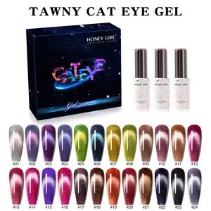 OEM 15ml Rainbow Cat Eye Gel Silber Sparkle 9D Katzenaugen Magnetisch mit holo graphischem Effekt Großhandel Gel politur Cat Eye Gel politur