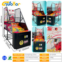 Machine d'amusement Jeux à pièces Machine de basket-ball normale Comptage d'écran d'affichage