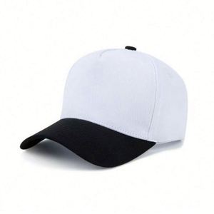 Wholesale Factory Low MOQ 5-Panel Twill Cotton Business Blank Panels Custom Embroidery Logo <b>Plain</b> <b>Caps</b> for Printing - Product Image 4