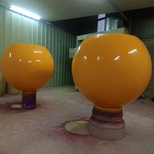 <span class=keywords><strong>Pot</strong></span> de fleurs décoratif sphérique en FRP écologique personnalisé, <span class=keywords><strong>pot</strong></span> de jardin extérieur en fibre de verre, couleur Pantone moderne, peint sur mesure - Product Image 6