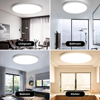 Plafonnier simple, étanche et à intensité variable pour salon et chambre à coucher / Plafonnier moderne / Plafonnier LED