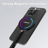 TRANSBLUE Magnétique Mobile Solid State Drive RGB Magnétique Mobile SSD USB3.2 Type C Lecture Haute Vitesse 2000 MB/S PSSD Portable