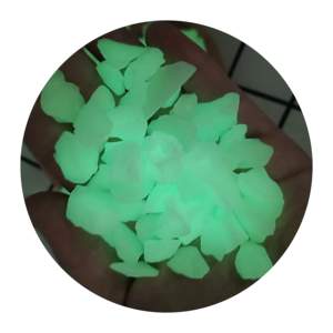 Compra guijarros personalizados que brillan en la oscuridad, sin energía, de seguridad, para acuario, piedra brillante y grava - Product Image 2