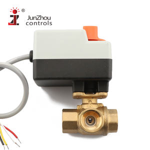 Válvula <span class=keywords><strong>de</strong></span> Bola Termostática Motorizada <span class=keywords><strong>de</strong></span> CC <span class=keywords><strong>de</strong></span> 5 Cables, Bidireccional, Tridireccional, <span class=keywords><strong>de</strong></span> 0-10 V - Product Image 1