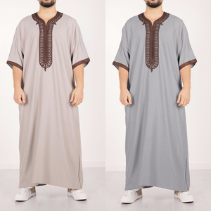 Nouvelle Tunique Décontractée pour Hommes 2026 – Qamis Long Brodé pour Hommes, Chemise Musulmane, Vêtement <span class=keywords><strong>Islamique</strong></span>, Mode Arabe Saoudienne, Thawb - Product Image 2