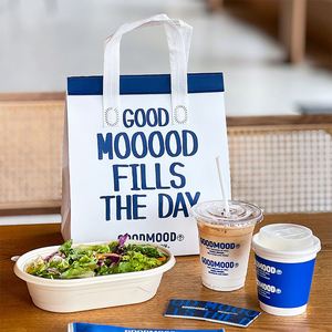 Sac de courses isotherme personnalisé et recyclable, vente en gros, promotionnel, non tissé, pour restaurant, plats à emporter, gâteaux, lait - Product Image 1