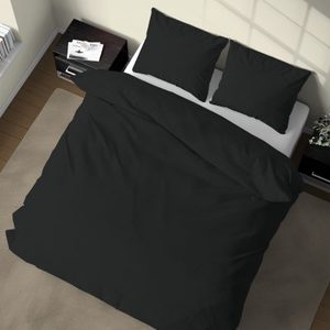 Ensemble de housse de couette 100% coton noir allemand simple 155x220cm - Product Image 3