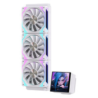 Refroidisseur d'eau pour processeur AIO ARGB 360 mm de style 2026, 5V 3 broches 12V, radiateur en cuivre liquide avec écran LED PWM de 4,0 pouces