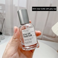 Flacon de parfum en verre rond avec bouchon en bois, cylindre en bois, 30 ml, 50 ml, 100 ml, vaporisateur de parfum