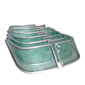 Parabrisas Delantero Personalizado de Vidrio Templado de Aluminio para Yate/<span class=keywords><strong>Barco</strong></span> Marino Nuevo - Product Image 1