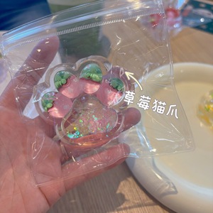 ตุ๊กตาแมวสตรอว์เบอร์รี่น่ารัก ทำมือ สำหรับเด็กอายุ 14 ปีขึ้นไป ของเล่นบีบคลายเครียดสีชมพู นุ่มนิ่ม - Product Image 5