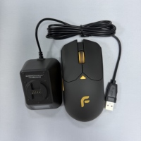 Souris de jeu sans fil ergonomique F800 PAW3311 12000 DPI RGB rechargeable programmable pour PC portable Gamer